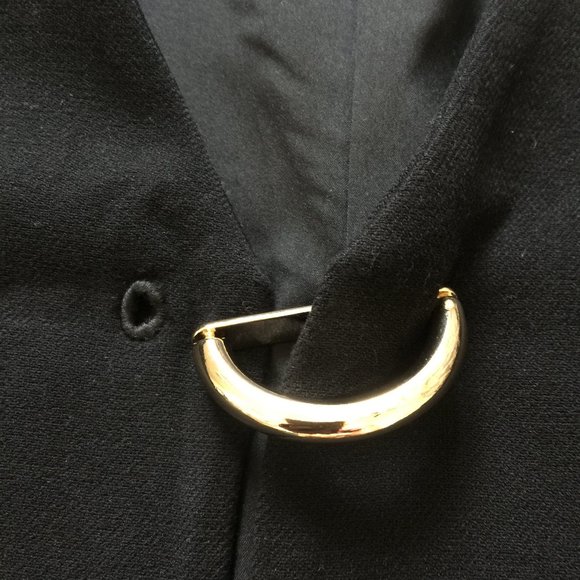 WISH Australian Label Black Olay Jacket Capelet Split Sleeves Size USA 6 AUS 10 - Picture 7 of 12